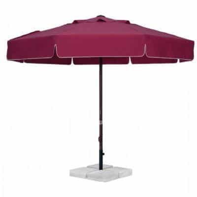 promosyon güneş bahçe şemsiyesi üretimi - Our product round cafe hotel parasol with manual pulley