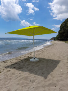 kare bahce otel plaj semsiyesi - square sun umbrella sun on the beach green by Fam Umbrella