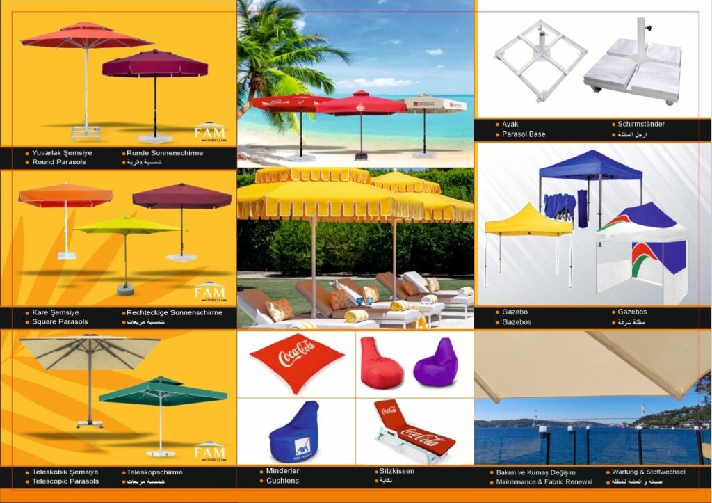 promosyon plaj bahçe güneş şemsiyesi - promotional beach umbrellas2