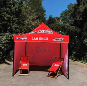 Commercial-Gazebo-Tente-Portatif-Promosyon-Etkinlik-Red